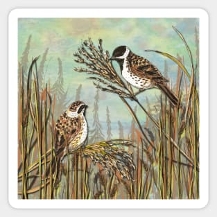 Reed Buntings Sticker